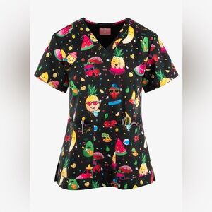 Exclusive Zavate Ava Therese Fresh-n-Tasty Fruits Women's 2-Pocket STRETCH